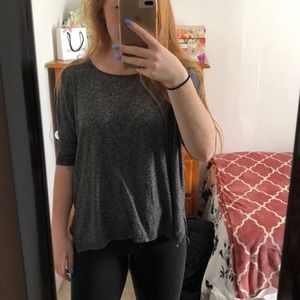 Soft & sexy gray 3/4 sleeve